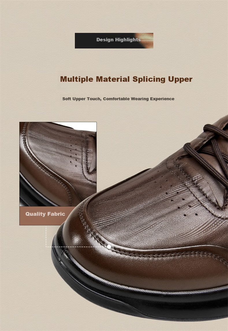 Yierkang Men's Shoes, Spring And Autumn Sheepskin Comfortable Lightweight Loafers, Fashionable Sports Casual Shoes, 59271W, Brown, Size 39 18