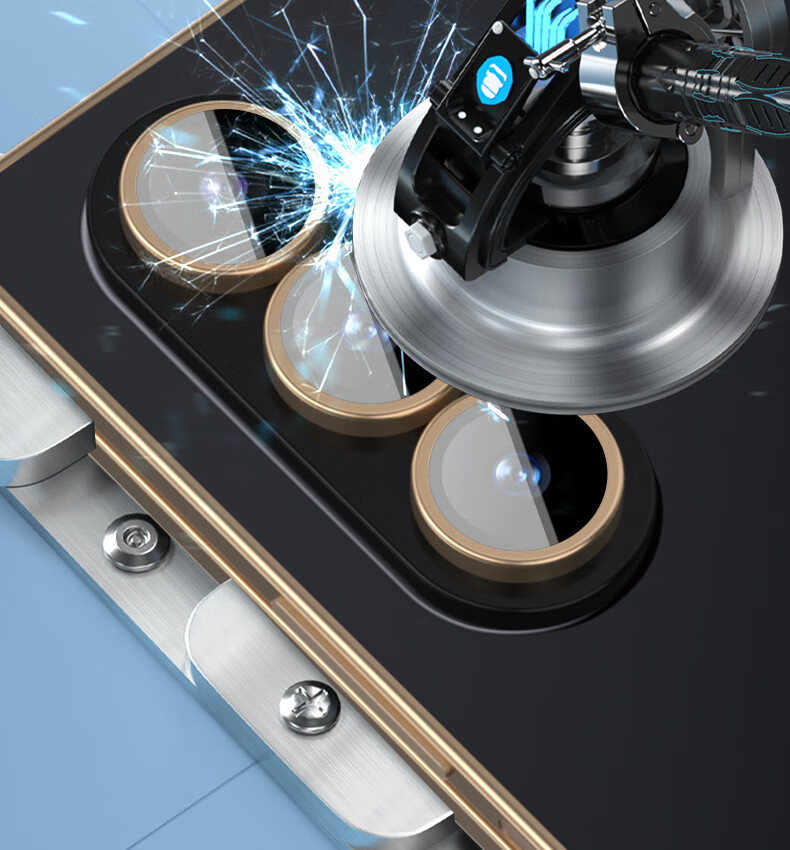 BLUEO Lens Protector for Samsung W26, High-Definition Clear Camera Film, Anti-Glare Precision Phone Screen Protector, Gold 4