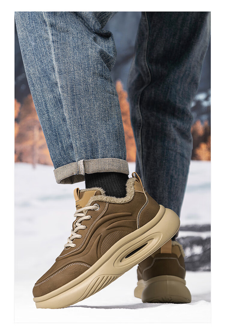 Bull Family Men's Shoes 2026 Spring New Trendy Fashion Durable Casual Soft Sole Height Increasing Versatile Sports Shoes 18