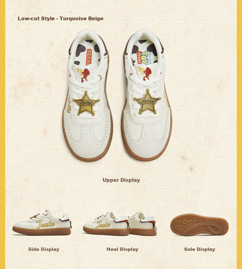 Tianmeiyi Hou Minghao Recommended Toy Story Collaboration Handmade De Xun Strawberry Bear Pink Unisex Sports Sneakers 21
