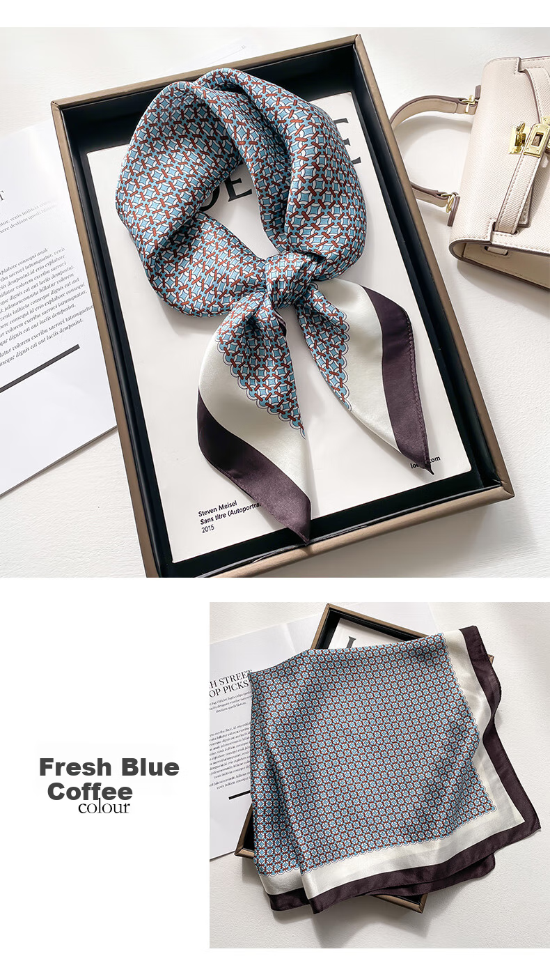 Hangsilu Silk Scarf for Women, Mulberry Silk Square Scarf, Birthday And Holiday Gift for Ladies, Mothers, And Teachers 14