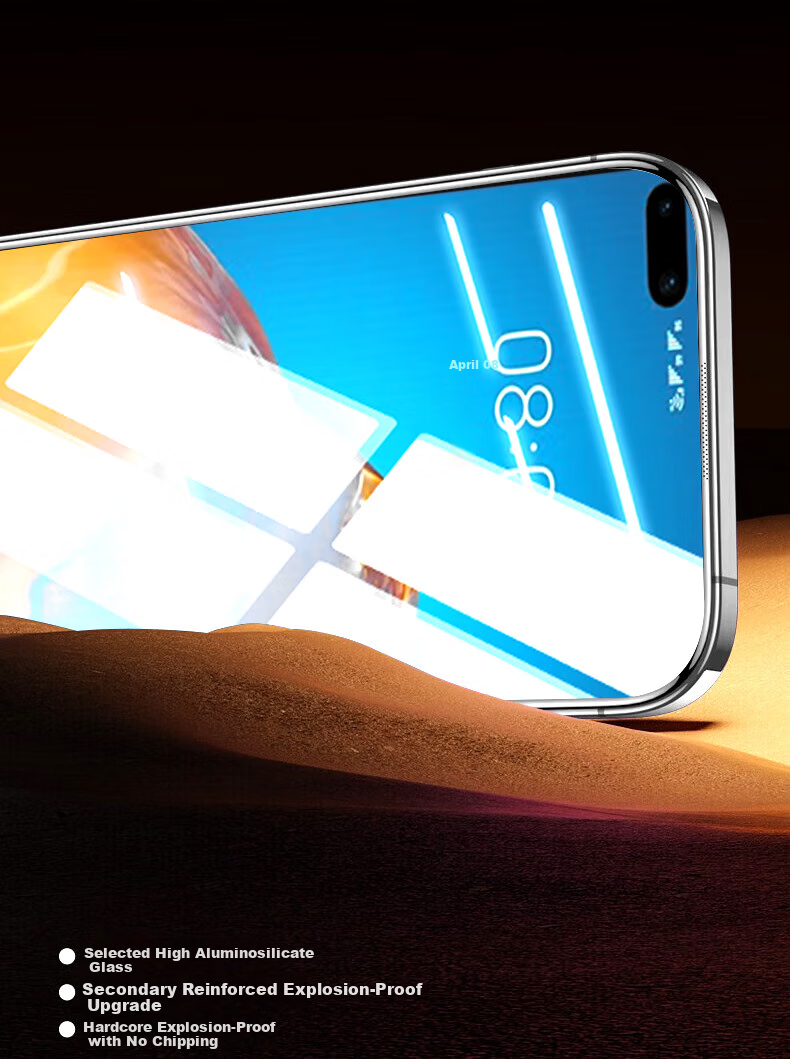 Baozou [No Dust Warehouse 2 Pieces - Replacement Guaranteed] Tempered Glass Screen Protector for Huawei P40, Full Coverage HD Glass Protective Film for Huawei P40 Smartphone 7