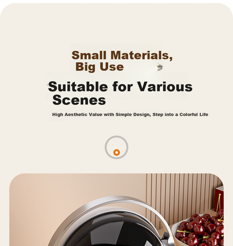 Jiabangshou Desktop Mini Trash Can 2L with Lid, Cute Car-Mounted Coffee Table, Dining Table Surface, Office Desk Bedside Cabinet Trash Bi 9