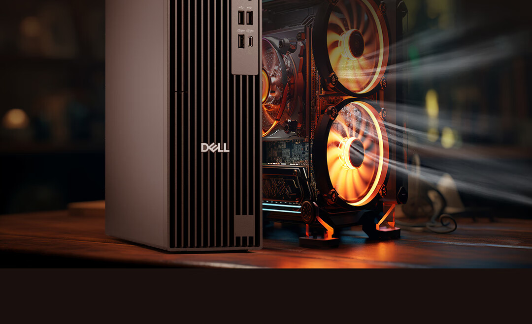 DELL Chengming Dell Pro Slim High-Performance Desktop Computer (Ultra5, 16GB DDR5, 512GB + 2TB), 23.8-Inch Large Screen, Commercial Office, Educational AI 8