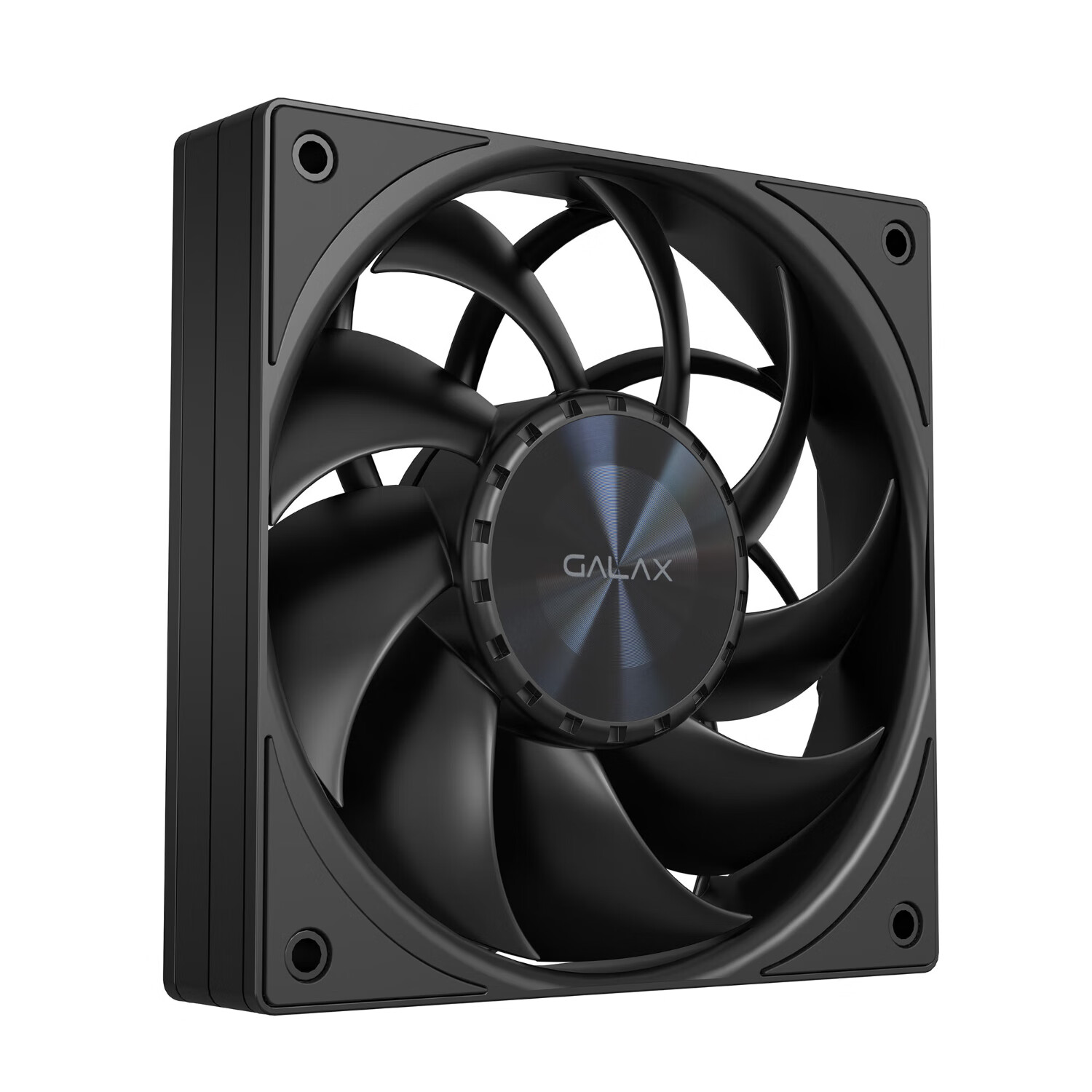 GALAX HURRICANE PF120 Case Fan 12CM Single Black Non-LED High Airflow PWM Temperature Control Daisy Chainable