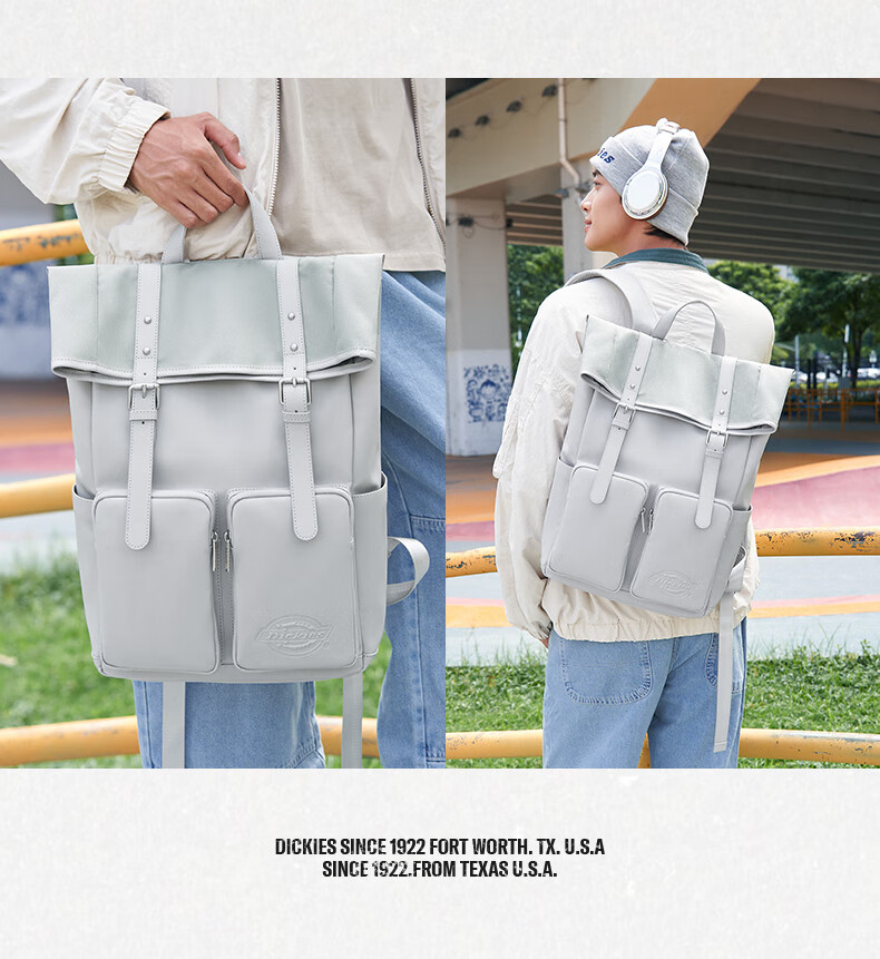 Dickies Men's Multifunctional Waterproof Large Capacity Laptop Backpack for Work, Commuting, Travel, and Students 8