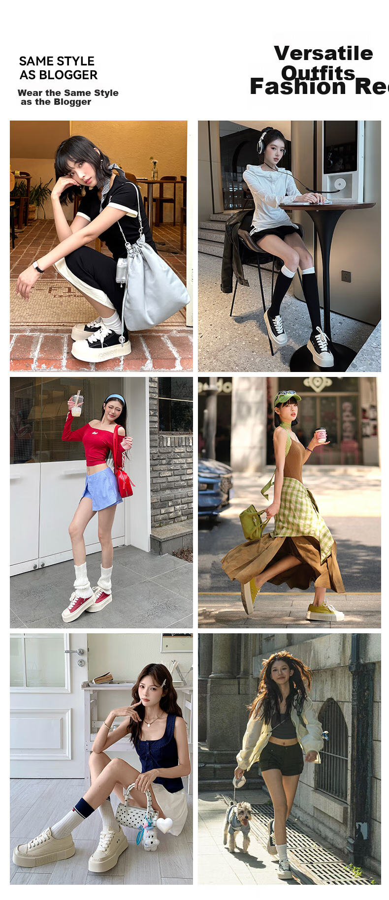 Gongjigongji Women's Shoes, Spring And Autumn New Canvas Shoes, Square Toe Thick-Soled Casual Shoes, Height-Increasing Sneakers, Comfortable Versatile Flats, Unisex Style 3