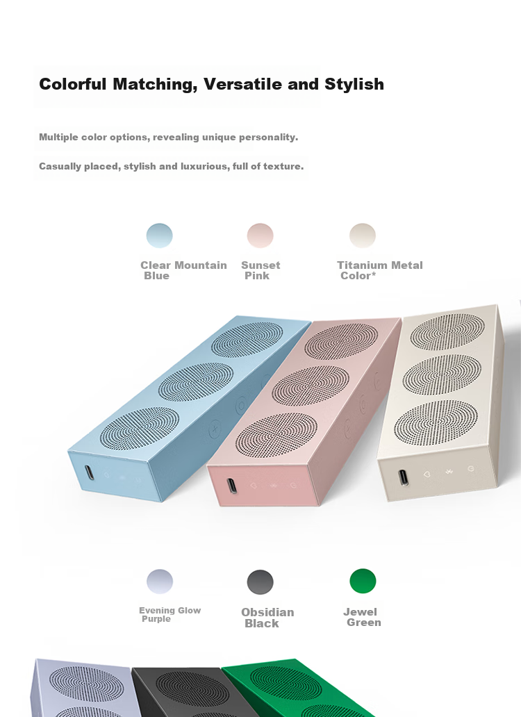MI Xiaomi Portable Bluetooth Speaker, Titanium Color, Slim And Portable Desktop Bluetooth Speaker, MI 17 Launch Event Outdoor Speaker, Ultra-Thin Dustproof And Waterproof NFC 4