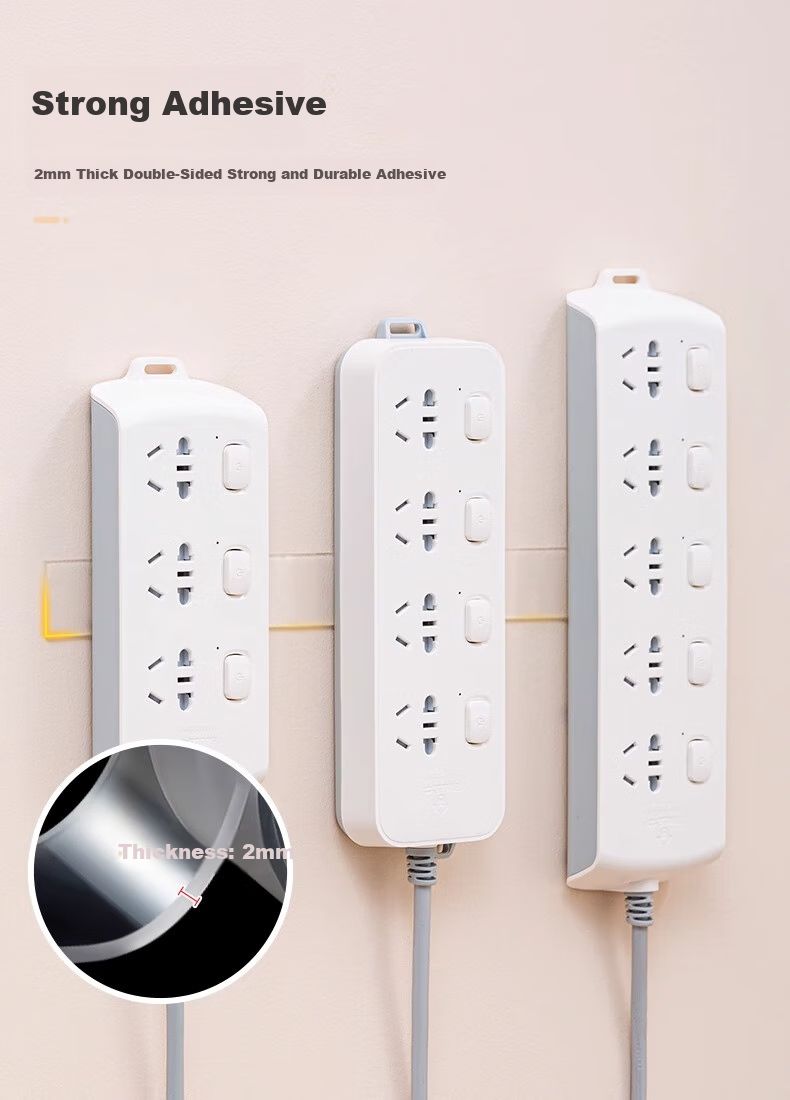 Miaoxinsi Wall-Mounted Router Socket Power Strip Organizer, No Drilling Required, Wall-Mounted Storage Solutio 5