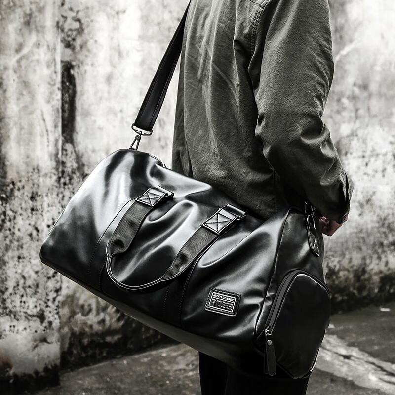 Fanzhe Men's Travel Bag Large Capacity Business Handbag Short Trip Luggage Sports Gym Shoulder Crossbody Bag