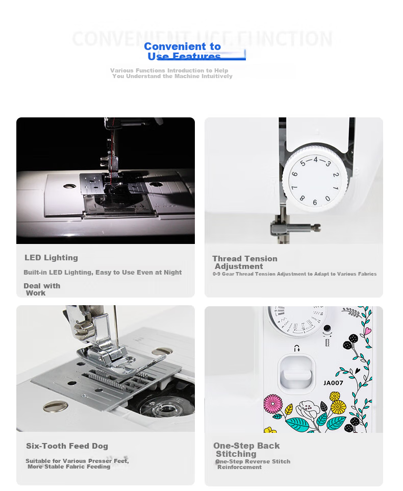 Brother JA007 Home Compact Mini Electric Multi-Function Sewing Machine with Simple Lockstitch And Buttonhole Self-Operated Flagship Store 12