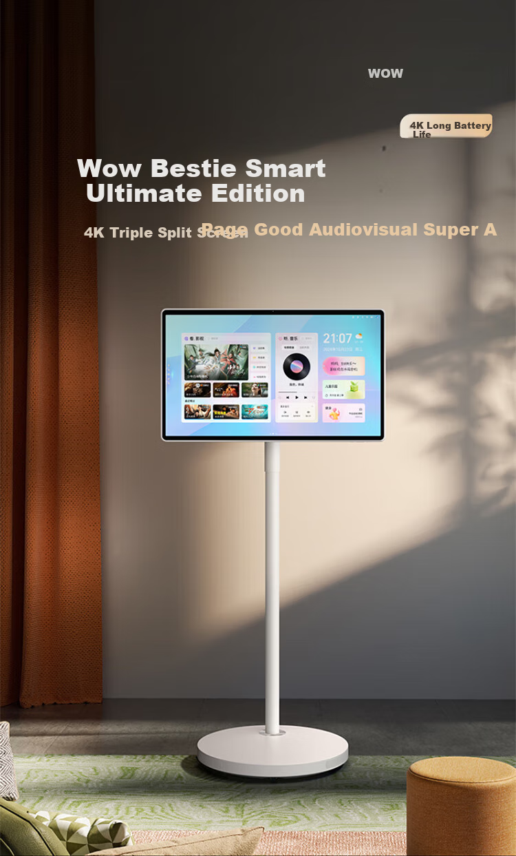 Wae Tmall Genie 4K Ultra HD Best Friend Machine, 256GB Long Battery Life Version, Surround Sound, Theater-Quality Audio Effects, Eye-Protection Mobile TV, Birthday Gift 3