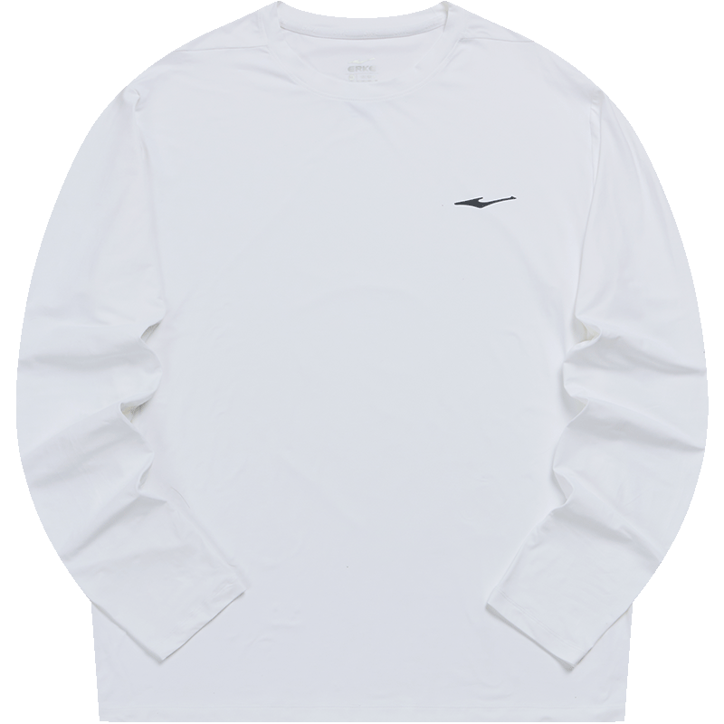 Erke Men's Sports T-Shirt 2026 New Lightweight Moisture-Wicking Quick-Dry Long Sleeve Crew Neck Versatile Base Layer Top
