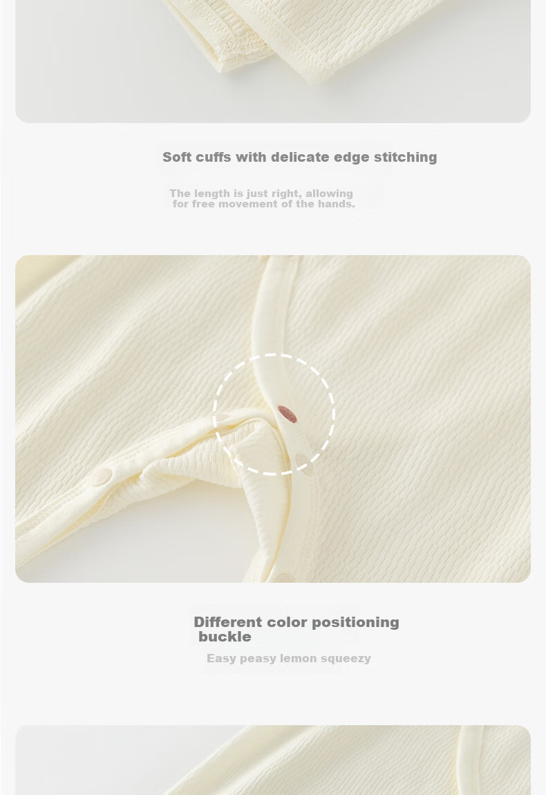 Guaiqixiong Newborn 0-3 Months Clothes, Spring And Autumn Baby Outfit, Long Sleeve Tie-Up Bodysuit, Full Moon And Hundred Days Celebration Baby Clothes 17