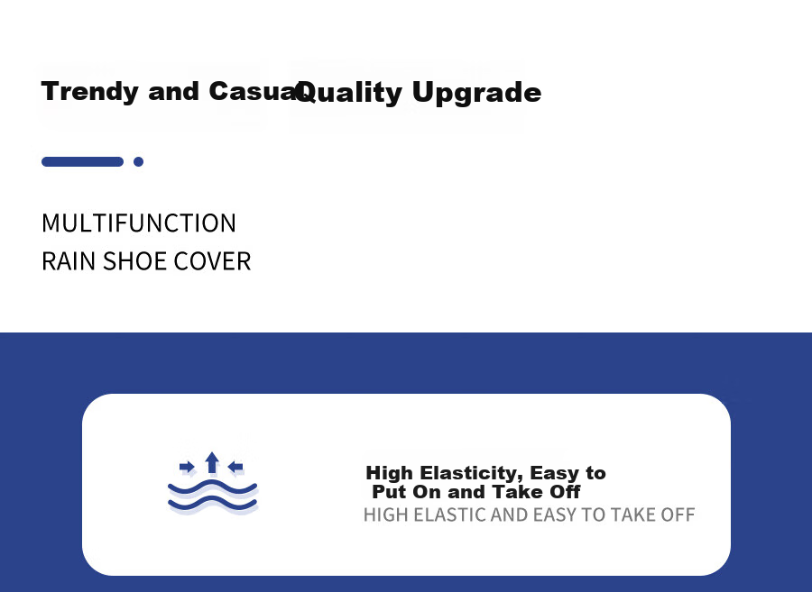 Zhengyu Rain Shoe Covers, Waterproof Non-Slip Wear-Resistant Thickened Children's Shoe Covers, Portable Rain Boots, Waterproof Shoes for Adults, Men And Wome 2