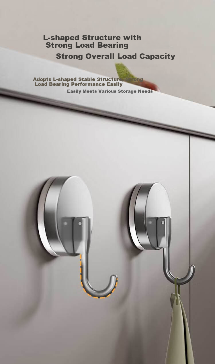JD Original Kitchen Storage Rack, Suction Cup Multifunctional Wall-Mounted Rotating Hooks, Household Spoon And Spatula Chopping Board Storage Rack 5