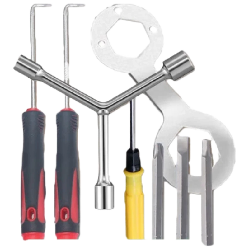 Honggong Washing Machine Disassembly Tool Set 9-Piece Three-Prong Socket Wrench for Pulsator and Inner Tub Repair Maintenance Parts