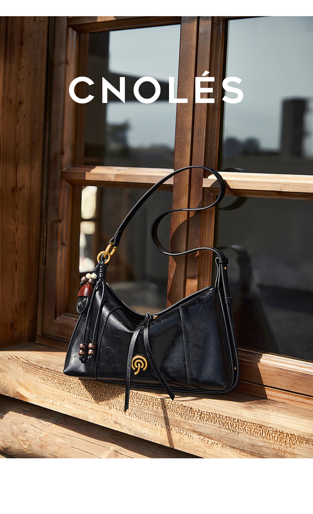 Cnoles Women's Large Capacity Crossbody Bag Genuine Leather Luxury Hobo Shoulder Bag Premium Ladies Bag 10