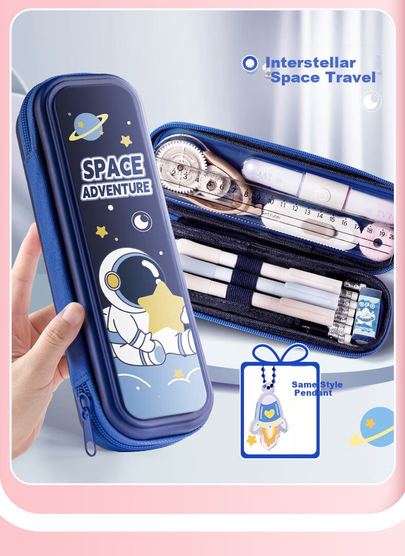 Kabaxiong Detachable Bubble Ball Double-Layer Pencil Case, Smooth Opening And Closing, High Aesthetic Value, Large Capacity Stationery Pencil Case for Students, Back-To Essential for Girls 11