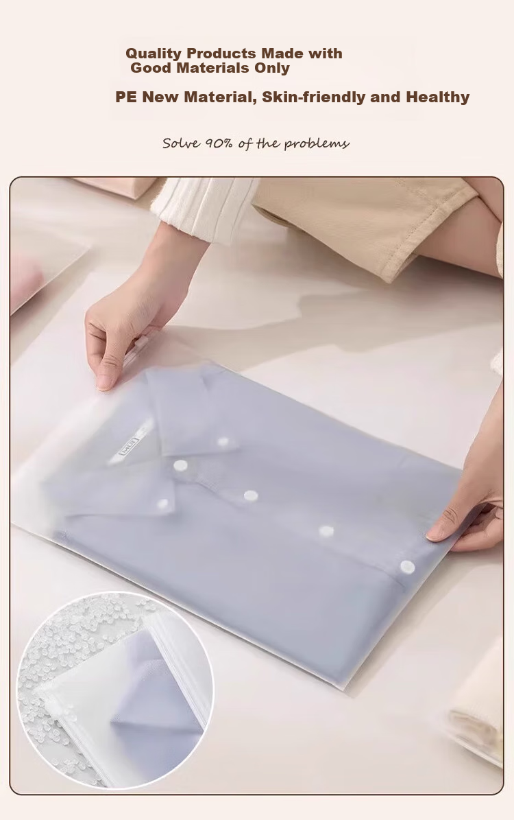 Banzheni Travel Storage Bag, Sealed Bag, Luggage Organizer Bag, Waterproof Clothes Sorting Bag, Toiletry Bag, Semi-Transparent Frosted Bag 6