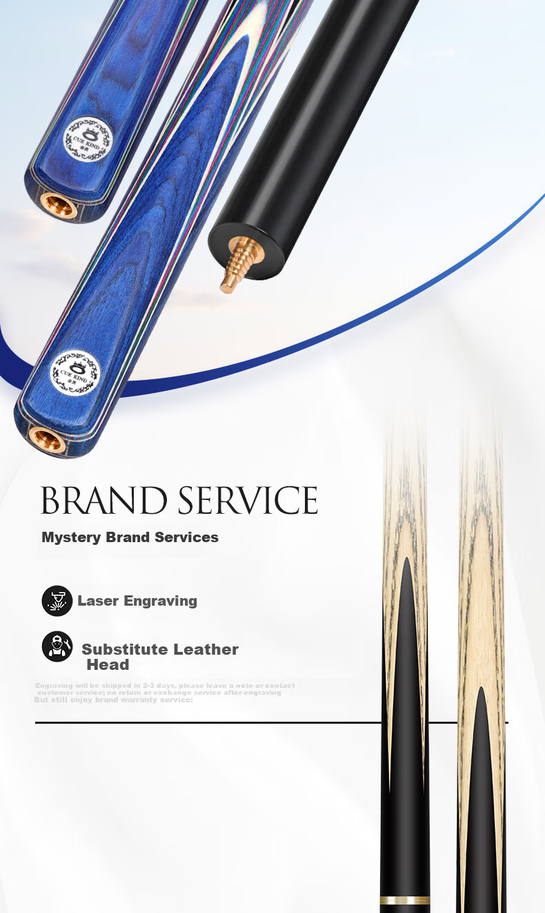 Aomi New Enlightenment Pool Cue, Black 8 Snooker Cue Set, Small Tip, 16 Color Black Eight Ball Cue, Snooker Billiard Cue 2