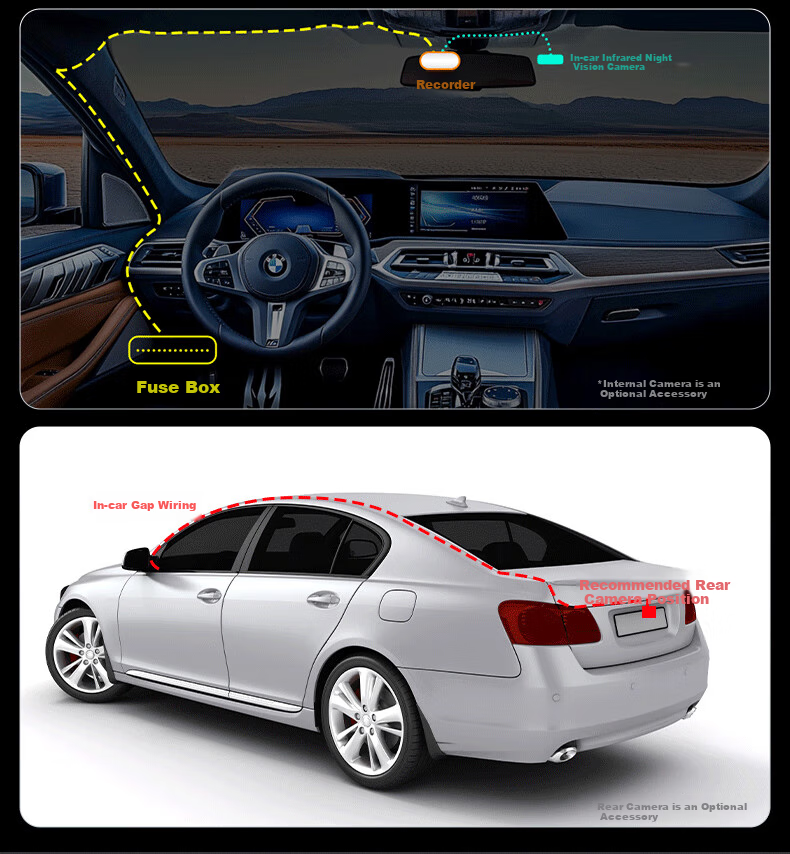 Weilute 4G Dash Cam, 4K High Definition, 24-Hour Parking Monitoring, Remote Control Via Beidou Positioning, GPS, Mobile Phone APP Connectivity 17