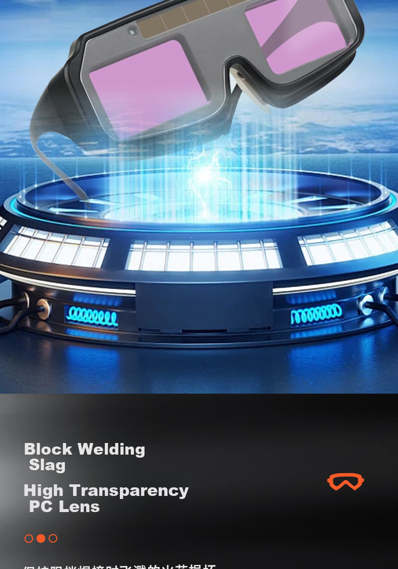 Leyoubaiyi Automatic Darkening Welding Glasses for Welders, Specialized Anti-Glare Arc Eye Protection Goggles with Color-Changing Lenses 4