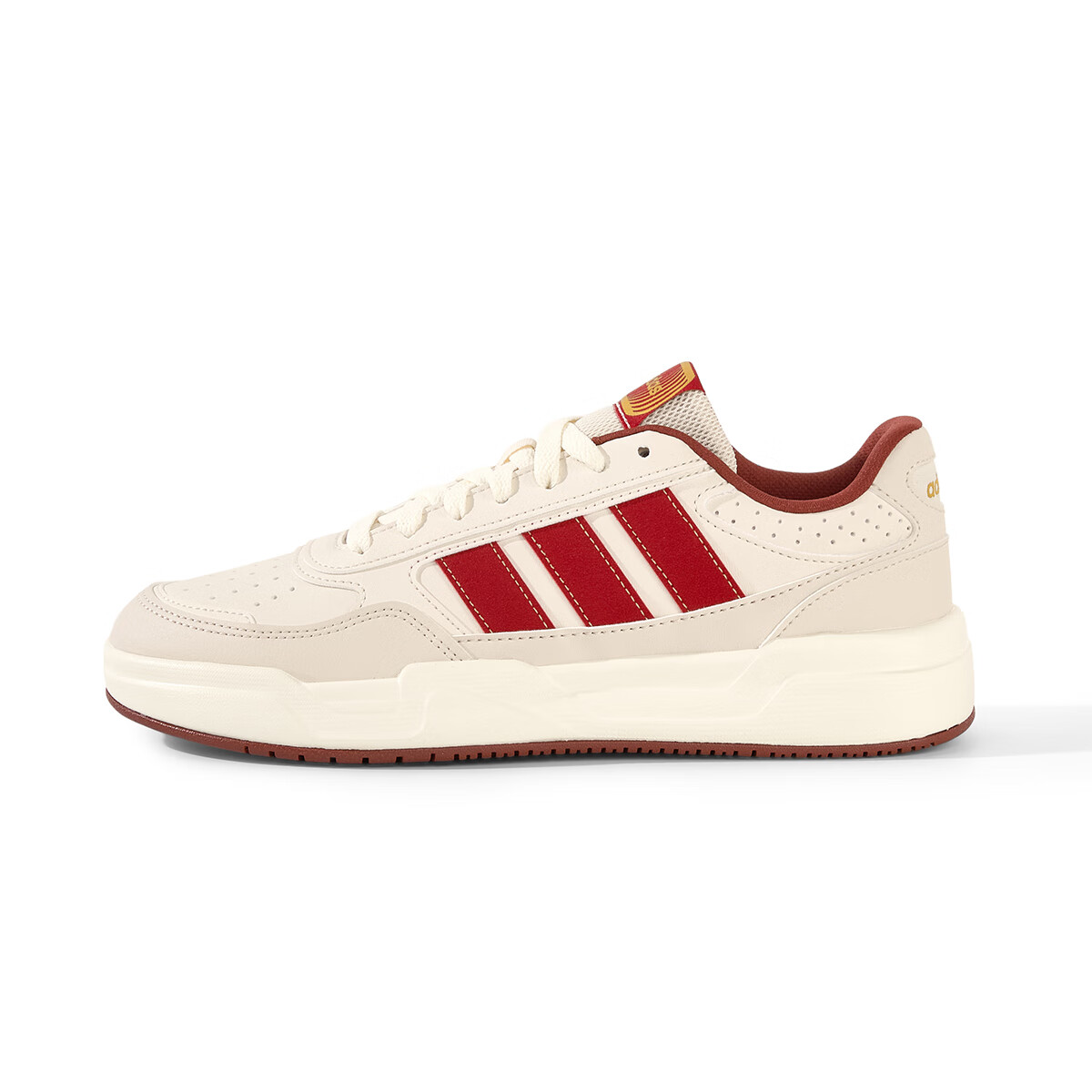 Adidas Unisex New Year Red Versatile Low-Top Trendy Sports Casual Sneakers White Size 43