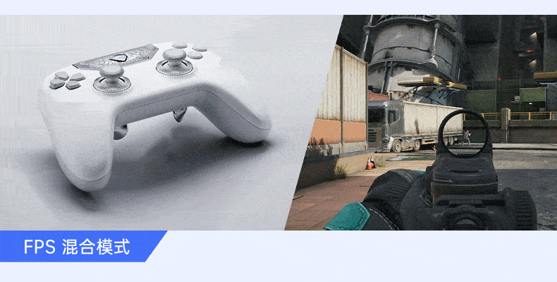 Mechanic F1 White Dual 8K Wireless Gaming Controller FPS Esports Ultra-Low Latency Large Grip Controller for Steam TV PC Online and PC Games CS2 Dota Shadow Blade Zero Gift 15