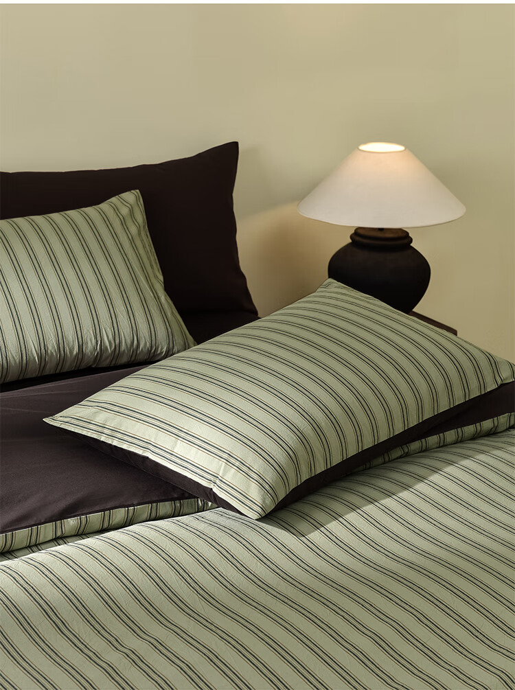 MIDO HOUSE Mingdu Pure Cotton Four-Piece Bedding Set, 100% Cotton Class A High-End Luxury Feel Fitted Sheet, Duvet Cover, Quilt, 220x240cm, Aodeler 4