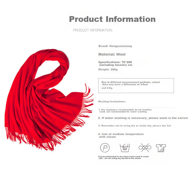 Hengyuanxiang 100% Pure Wool Office Air Conditioning Shawl for Women, Autumn Scarf, New Style Birthday National Day Gift for Elders 2