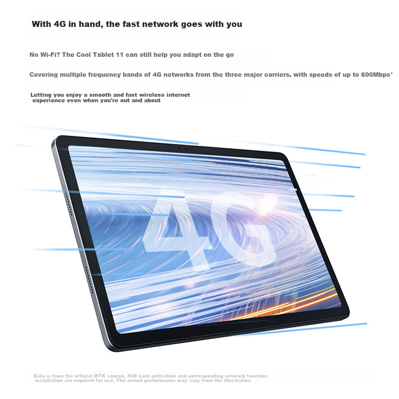 Lecoo Tablet 11-Inch Pad 2 [Subsidies], Phone Call, 4G All Network, Large Screen, Study Device, 8000mAh Large Battery, 8+256GB, Gray