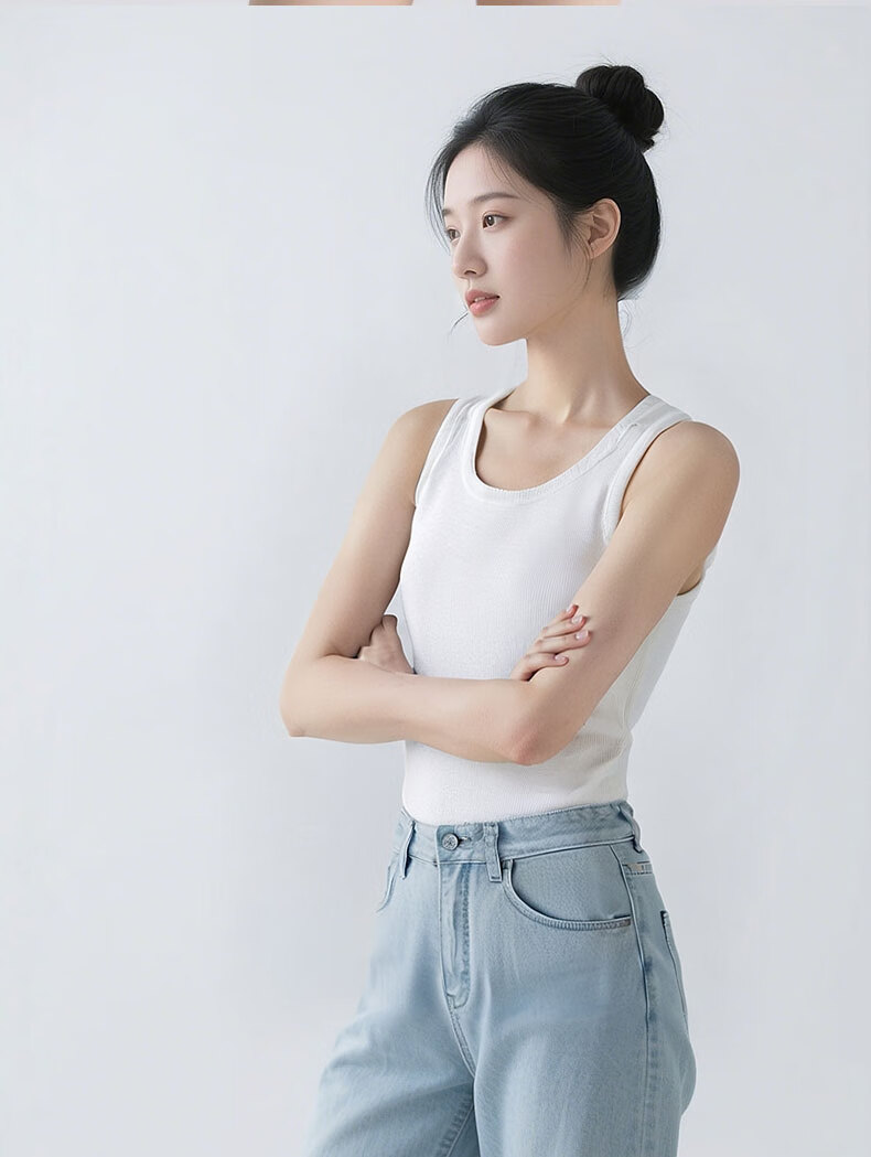 MiiOW 2026 New Women's Vest Spring Summer Outerwear Base Layer Anti-Exposure Padded Camisole Top Side Coverage 13