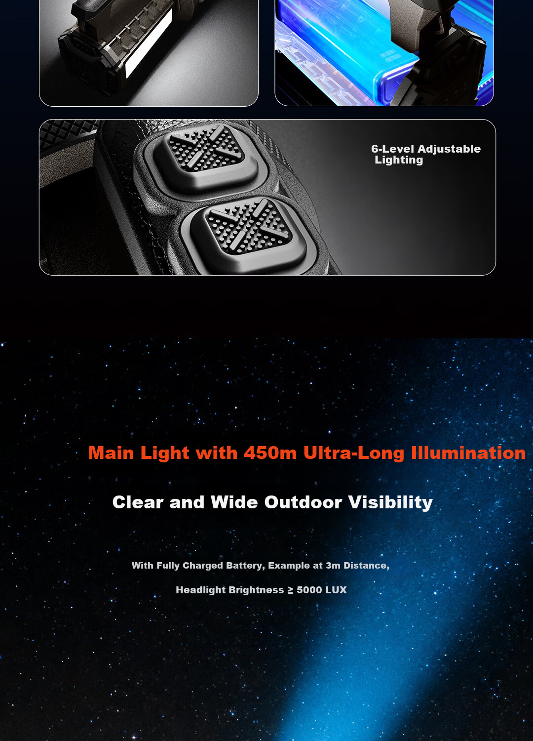 Deli Emergency Light, Household Power Outage Handheld Lamp, High Brightness Flashlight, Long-Lasting Battery Life, Searchlight, Military Emergency Lighting, Mining Lamp, Construction Site Light 3