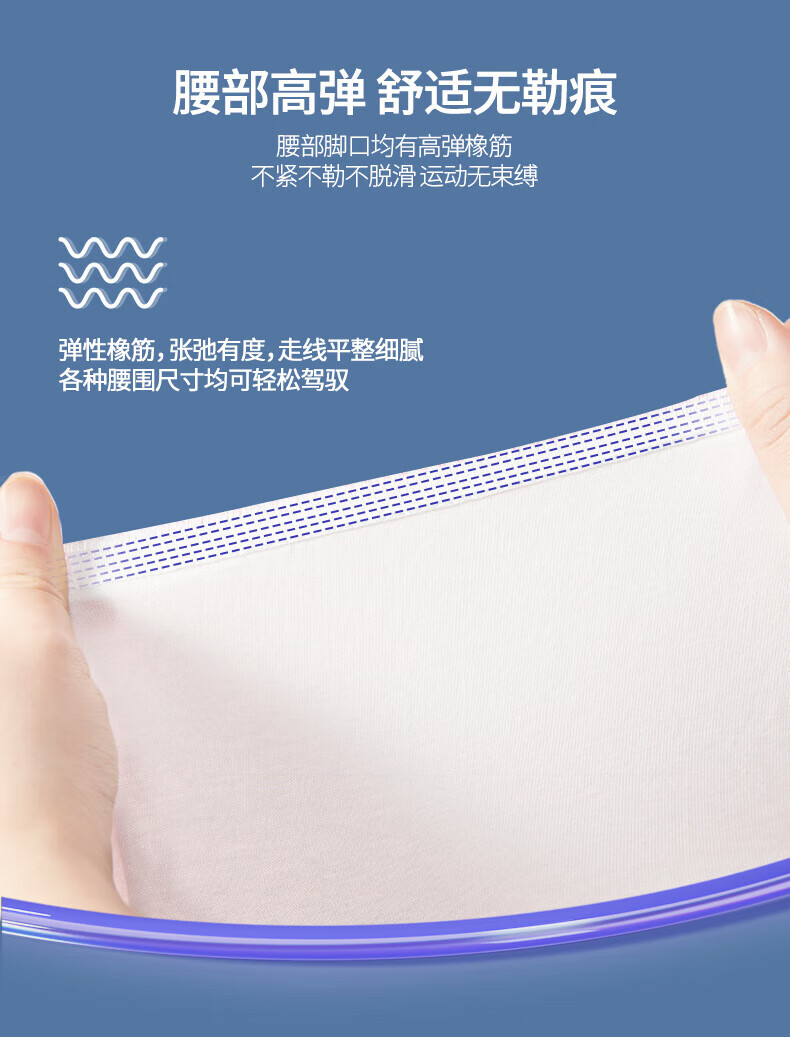 Ankexin Disposable Men's Pure Cotton Triangle Underwear Wash-Free Individual Pack Travel Business Vacation XXXXL Size 10
