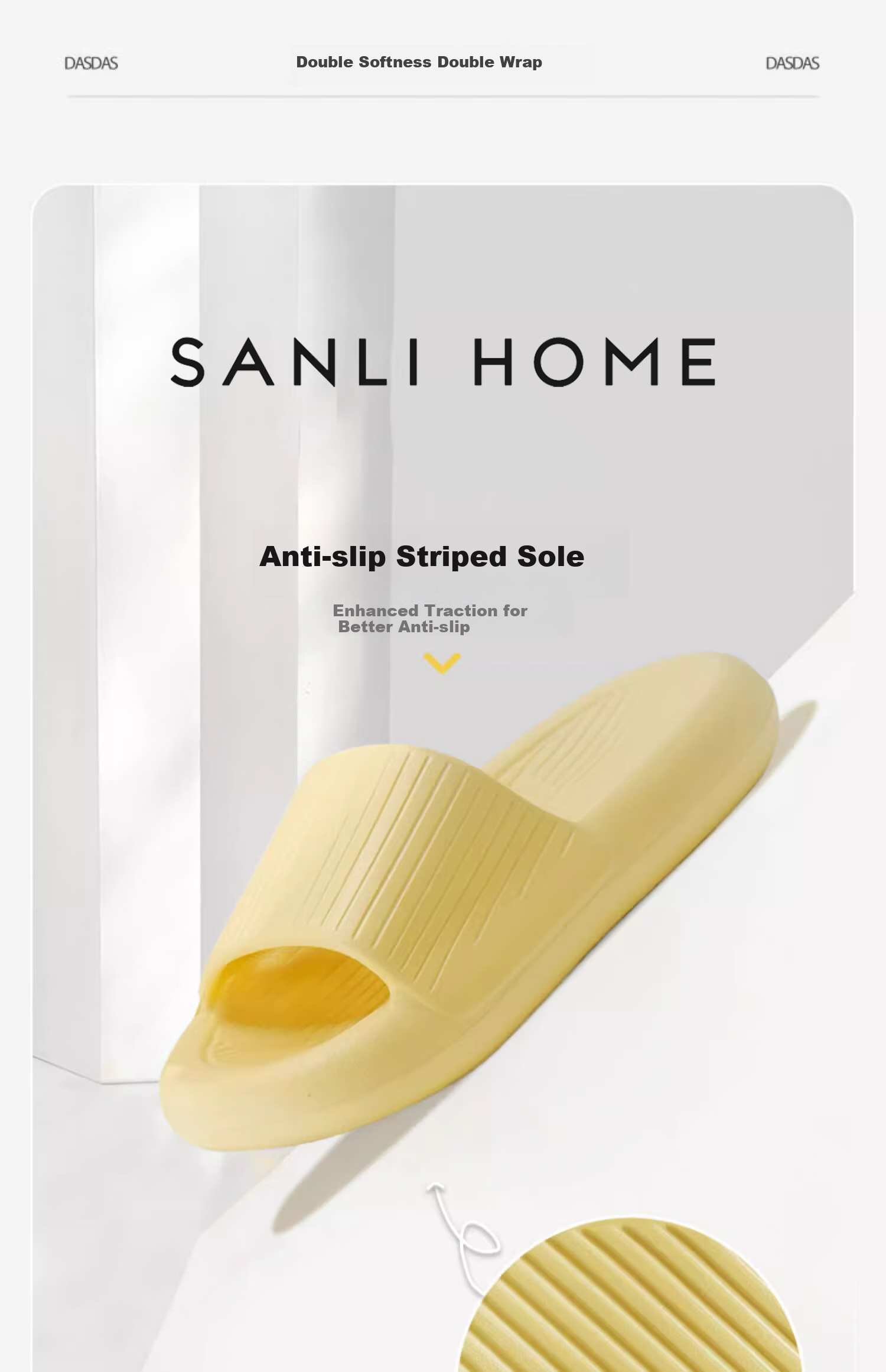 Sanli Slippers with Thick Soles for Comfortable Walking, Odor-Free Soft Bottom Bathroom Indoor Non-Slip Sandals for Men And Women, Pink, Size 38-39 9