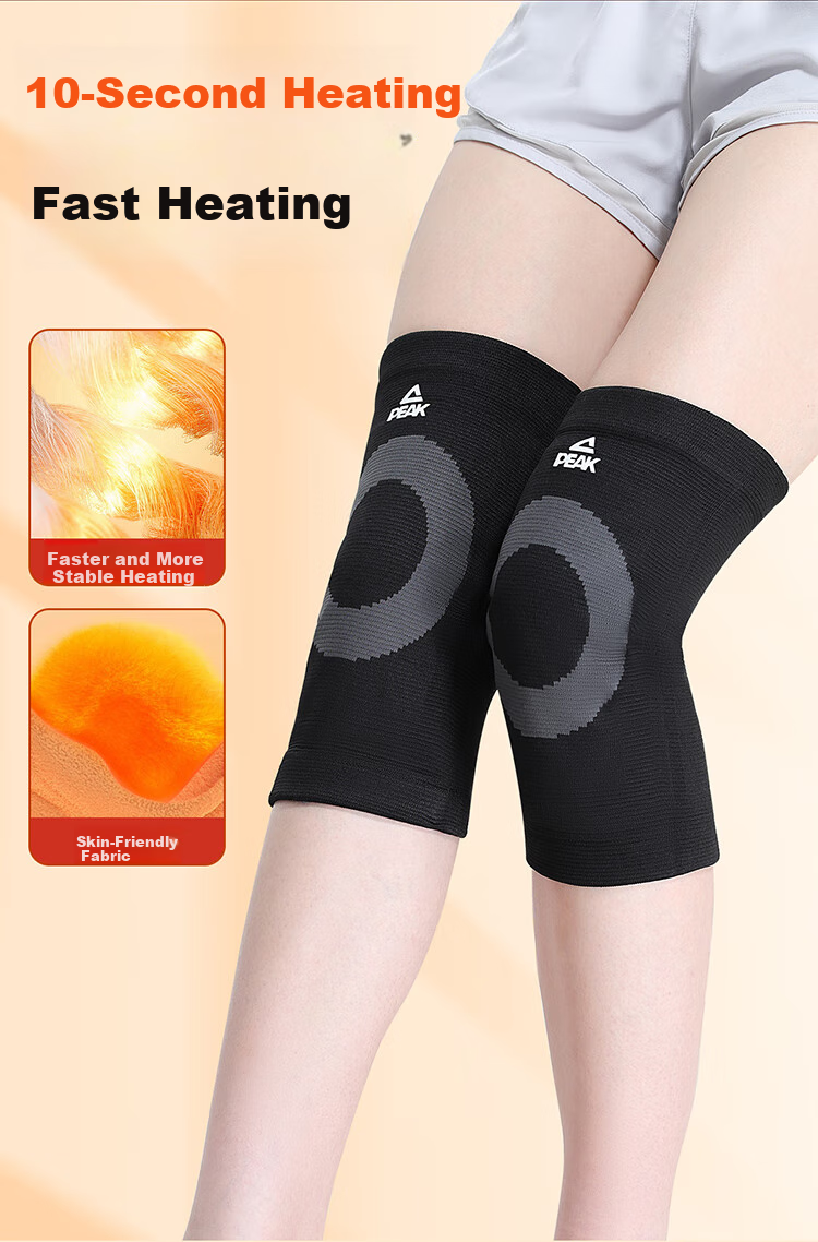 PEAK Warm Knee Pads for Men And Women, Winter Fleece-Lined Thick Non-Slip Anti-Cold Legs for Elderly, Cycling Electric Bike Cold Protection Knee Sleeves 4