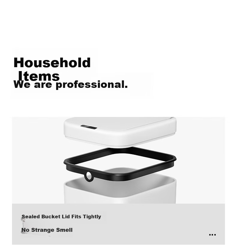 Wuyuehua Smart Sensor Trash Can, 13L Large Capacity, Battery-Powered, for Home Use in Bathroom, Living Room And Kitche 2