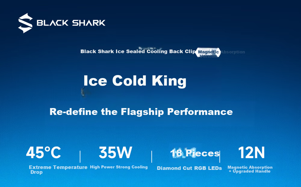 Heisha 5Pro Magnetic Phone Cooler for Gaming, Live Streaming, Semiconductor Cooling Back Clip, Temperature Reduction, Suitable for Apple IPhone 17 Pro Max, Huawei, Xiaomi Red Magic AI 1