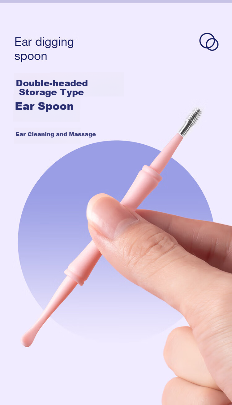Shijian Children's Ear Pick, Illuminated Visual Ear Cleaning Tool Set, Rechargeable Version, 2-Piece Set, T86W 15