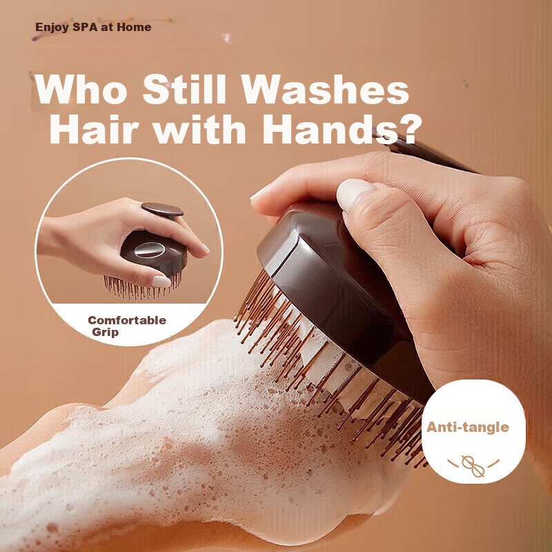 Fanyejia Massage Shampoo Comb, Hair Washing Brush, Hair Washing Tool for Adults, Scalp Massage Comb, Meridian Massage Comb
