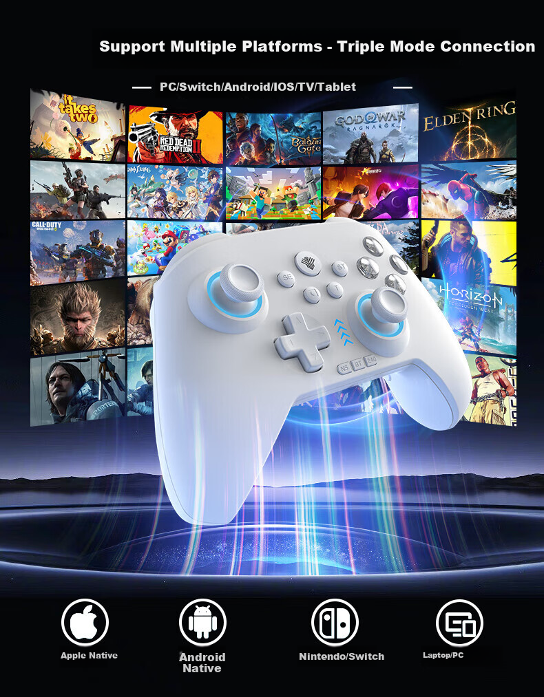 Yuyou Wireless Game Controller Switch Controller PC TV Mobile Bluetooth Android Apple Steam Xbox-Like Computer NS Dual Shadow Wonderland Monster Hunter: World 5