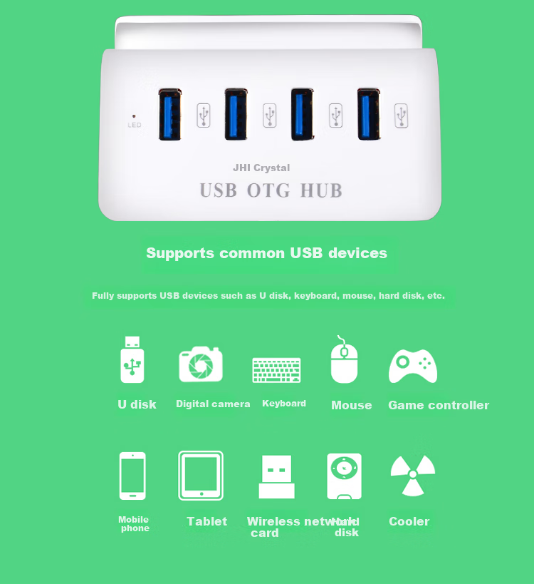 Jinghua Type-C External Sound Card, USB Hub with One-To Splitter, HUB Expansion Dock for Computer, Laptop And Desktop, Connects to 3.5mm Headphones And Speakers, Converter Head, Alloy N801 7