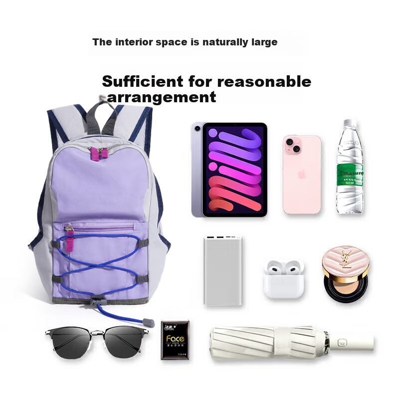 Huili Backpack for Women, Lightweight And Stylish Travel Hiking Daypack, Compact Outdoor Sports Schoolbag