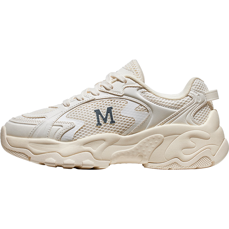 CAMEL Galaxy 3rd Generation Women's Breathable Casual Thick-Soled Dad Sneakers K26BX5L3024 Off-White/Light Beige Size 37