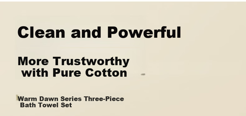 Hengyuanxiang Cotton Bath Towel Set of Three, Comfortable Soft Thick Absorbent Yellow Bath Towel And Two Towels for Sports 2