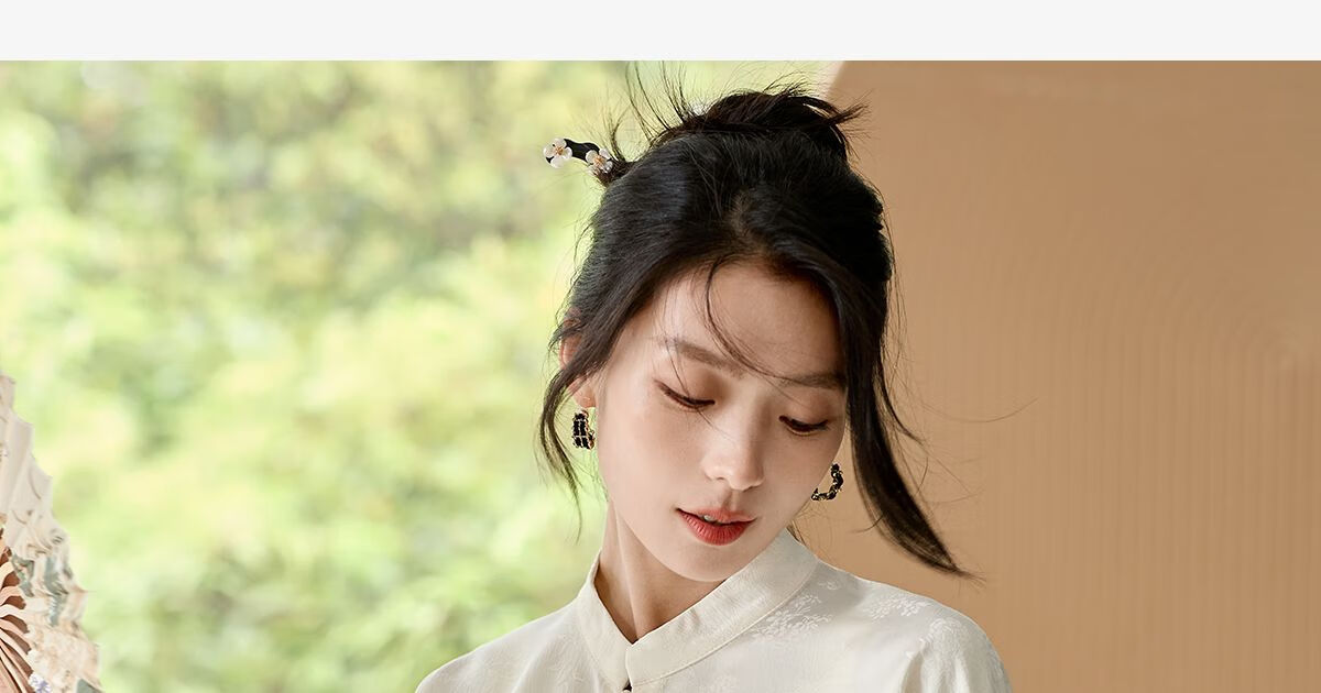 Chushen Spring And Autumn New Chinese-Style Long-Sleeve Shirt for Women, Suitable for New Year's Party Outfit, Oriental Minimalist Luxury Style Blouse Top S143C2003 3