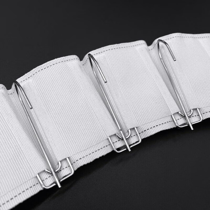 Jiebi Window Curtain Hooks 45pcs Four-Claw Silver Curtain Accessories Fabric Hooks Fabric Tape Four-Prong Hooks