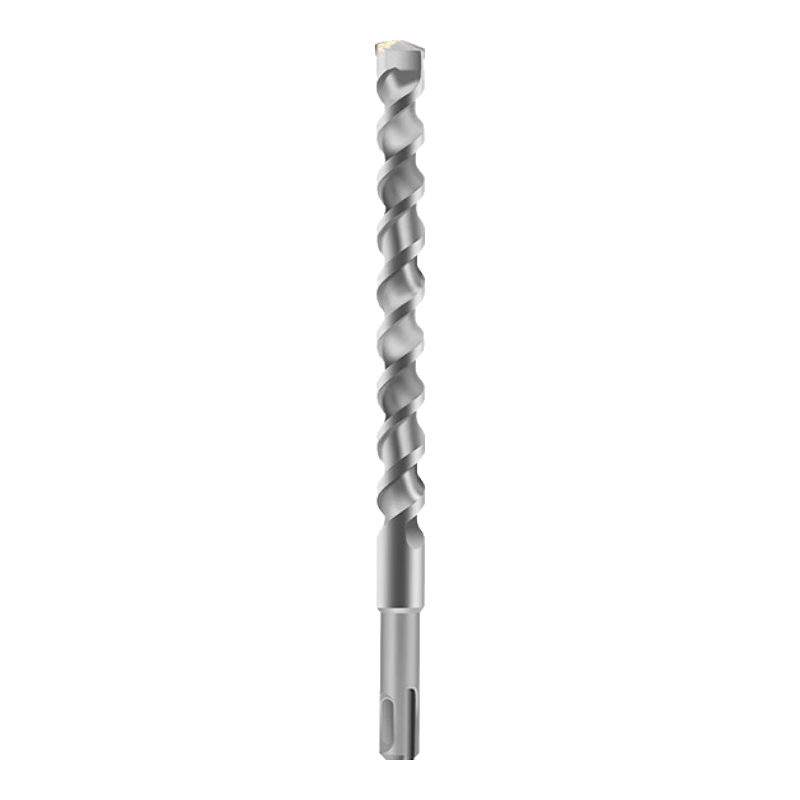 BERRYLION Extended Two-Groove Rotary Hammer Drill Bit for Cement Concrete Wall Drilling, Round Shank 14*350mm