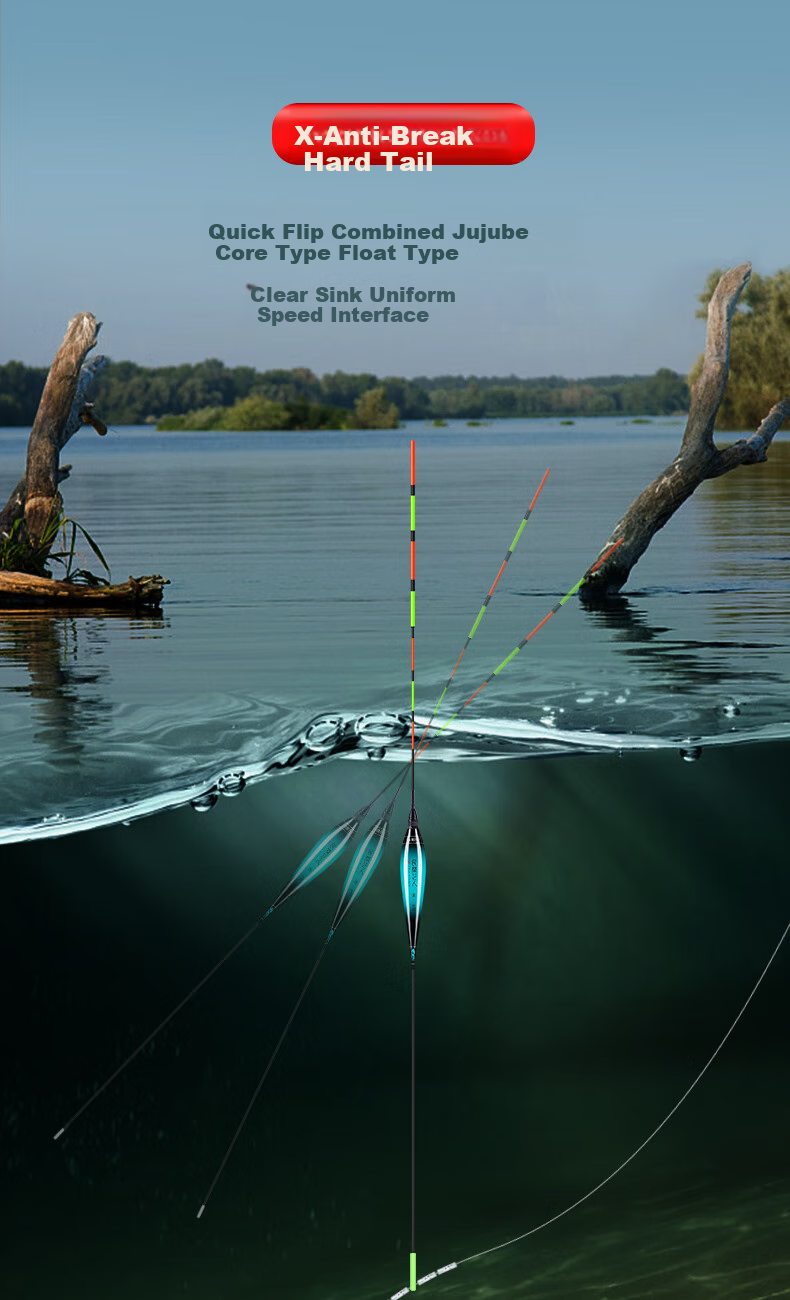 Minjianyiren Large Fish Float, Luminous Day And Night Use, Thickened Eye-Catching Hard Tail Electronic Float for Hand Rod Long-Distance Casting 4